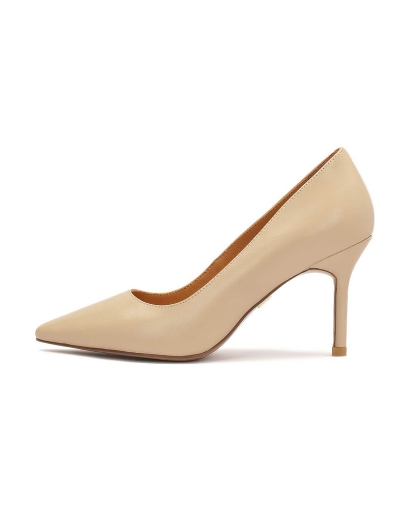 Kazar-Minimalistische-Pumps-aus-beigem-Leder-beige