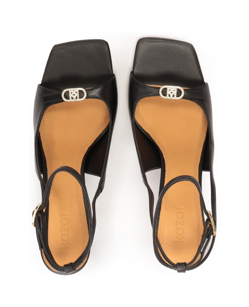 Kazar-Elegante-Sandalen-mit-eckigen-Zehen-schwarz