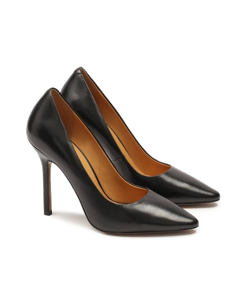 Kazar-Schwarze-Lederpumps-auf-einem-dünnen-Sti-schwarz