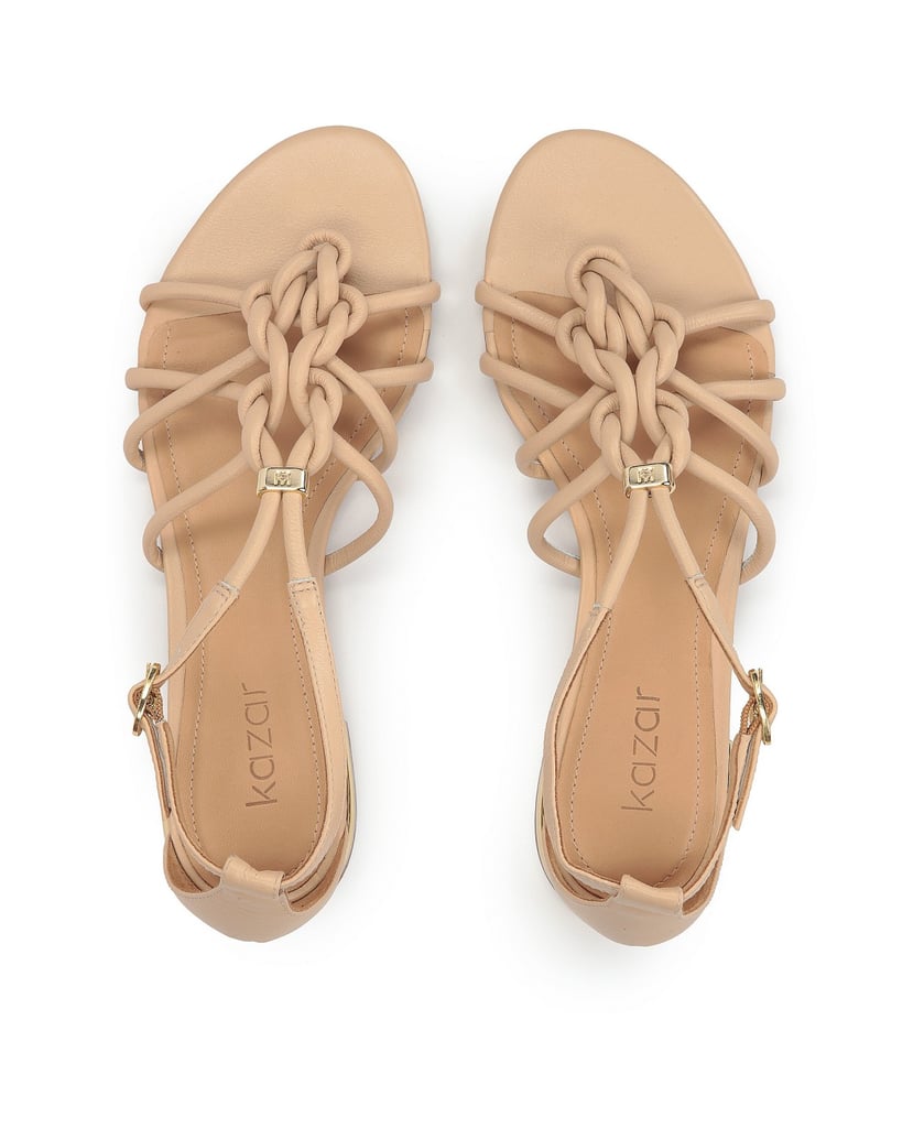 Kazar-Beige-flat-sandals-béžová