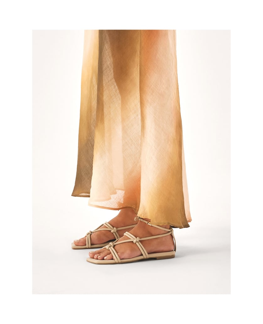 Kazar-Flache-Sandaletten-aus-Vollnarbenleder-m-beige