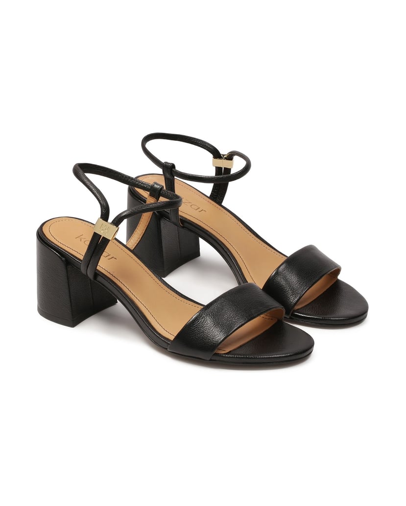Kazar-Black-slip-on-post-sandals-čierna