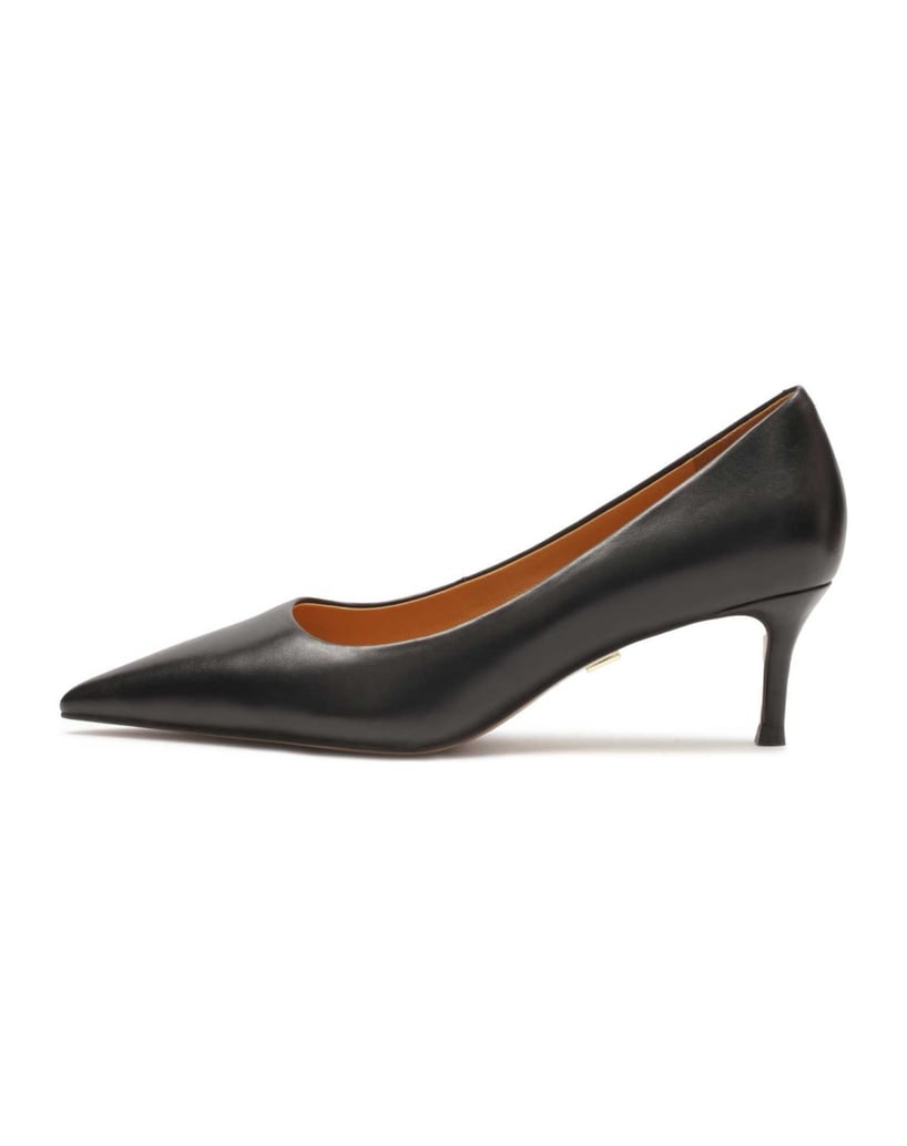 Kazar-Classic-black-low-heeled-pumps-čierna