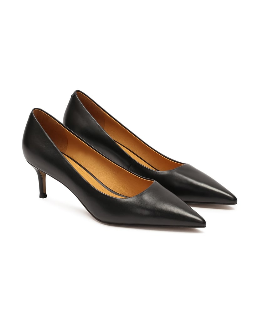 Kazar-Classic-black-low-heeled-pumps-čierna