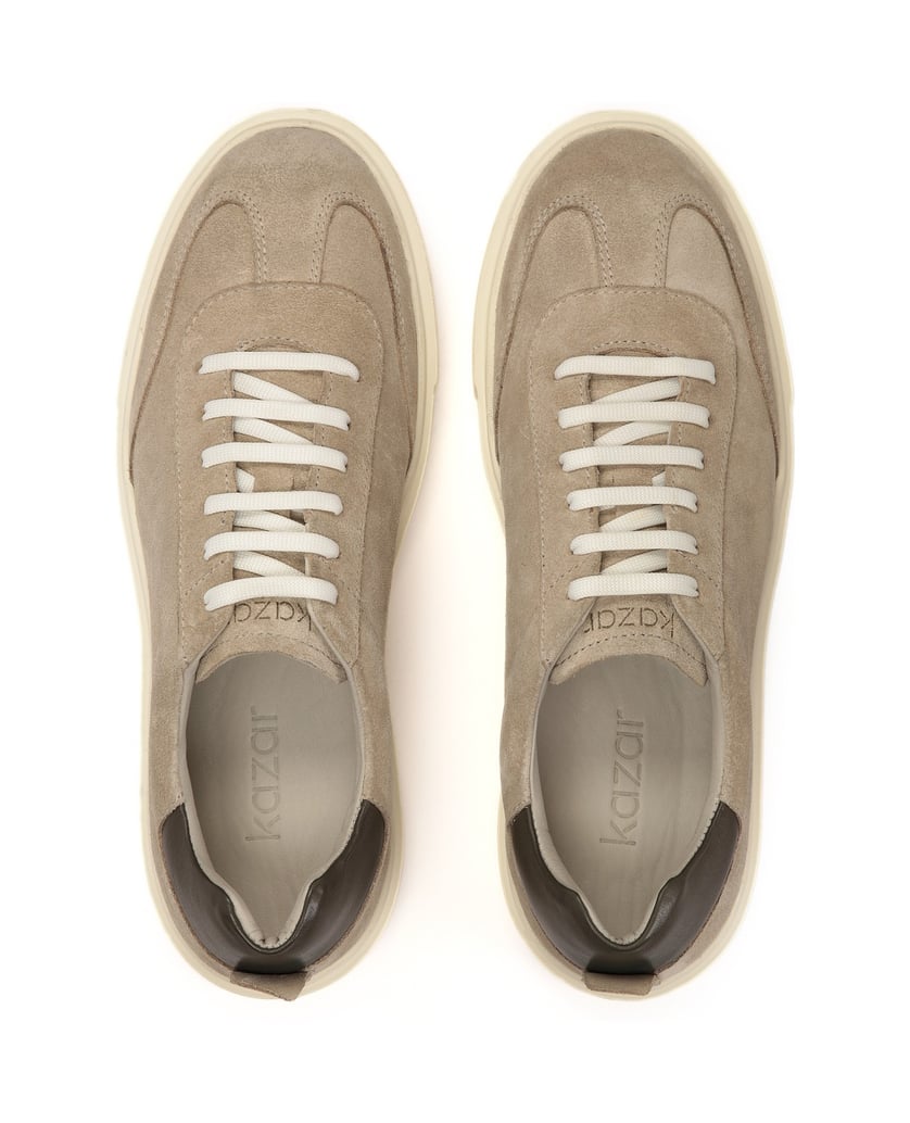 Kazar-Wildleder-Turnschuhe-taupe