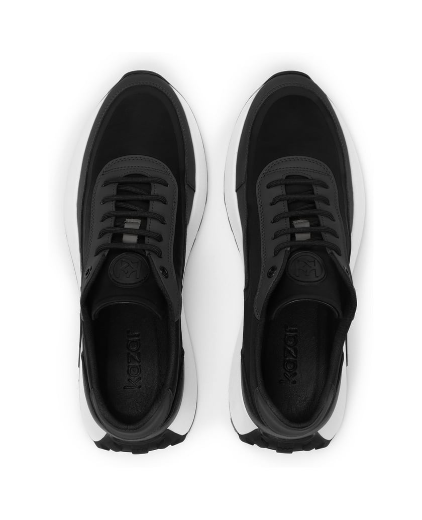 Kazar-Schwarze-Herren-Sneakers-auf-bequemer-Sohle-schwarz