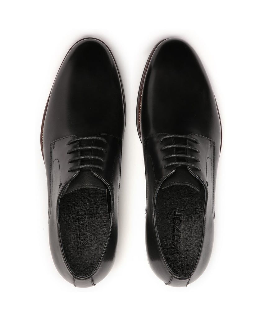 Kazar-Elegant-black-men's-shoes-černá