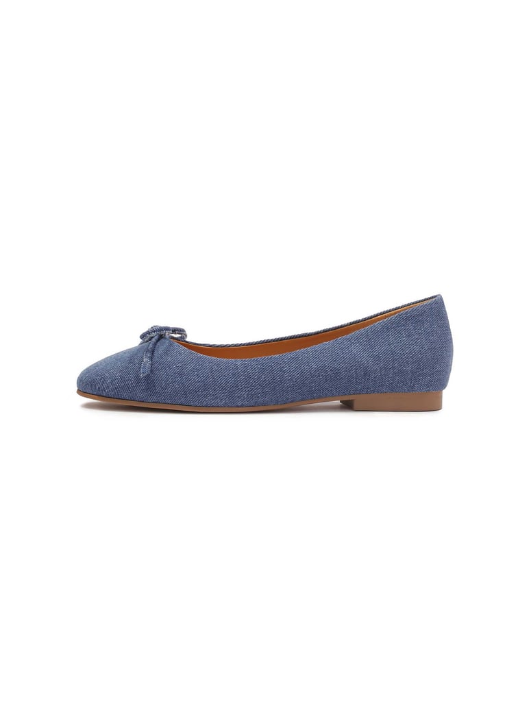 Kazar-Denim-Ballerinas-mit-Schleife