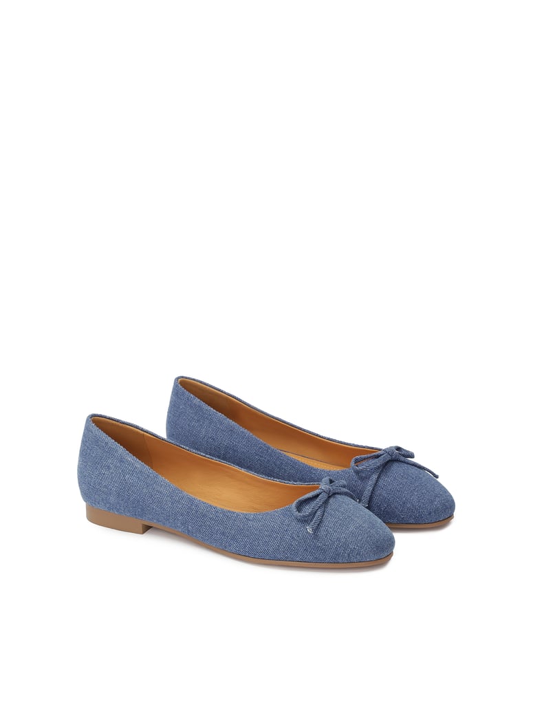 Kazar-Denim-Ballerinas-mit-Schleife