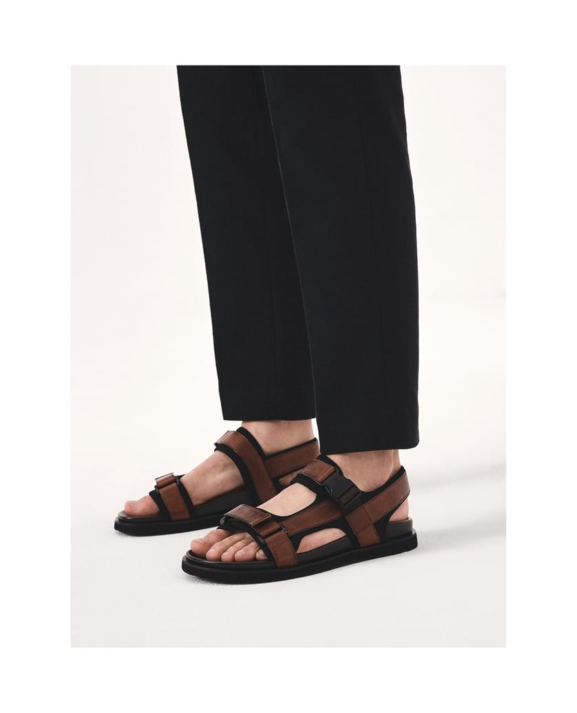 Kazar-Comfortable-leather-sandals-in-brown-color-hnedá