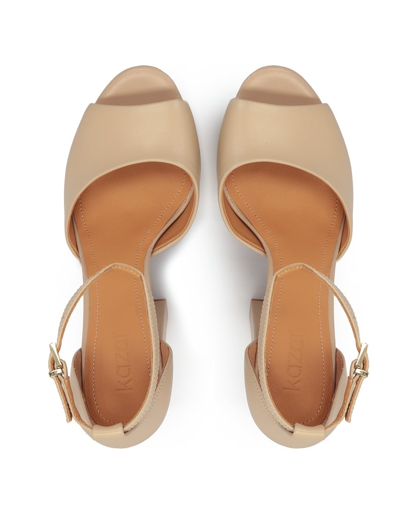 Kazar-Beigefarbene-Plateausandalen-mit-Absatz-beige