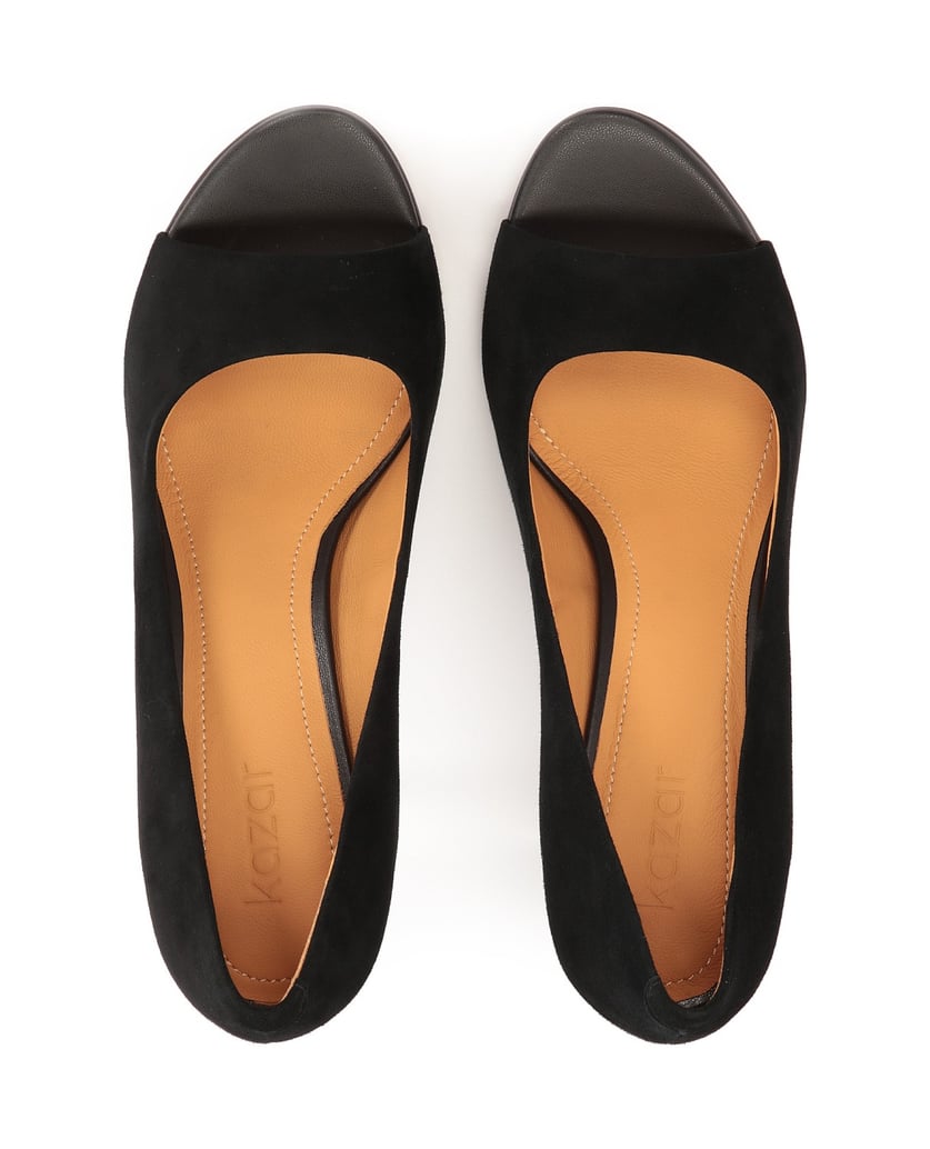 Kazar-Wildlederpumps-mit-ausgeschnittenem-Scha-schwarz