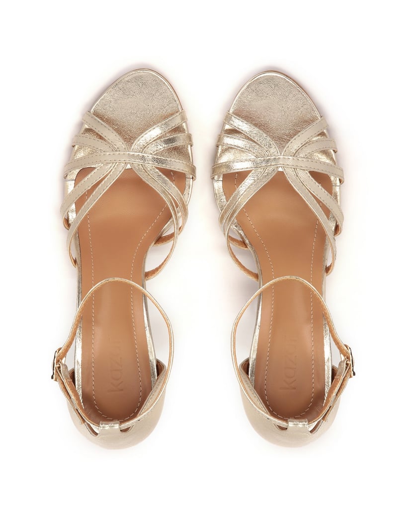 Kazar-Goldene-Sandalen-mit-stabilem-Absatz-gold