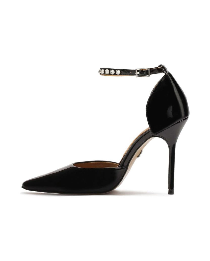Kazar-Pumps-aus-Lackleder-mit-zwei-auswechselbaren-Riemen-schwarz