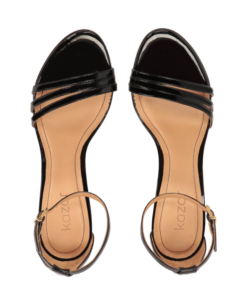 Kazar-Schwarze-Lackleder-Sandalen-mit-überzoge-schwarz