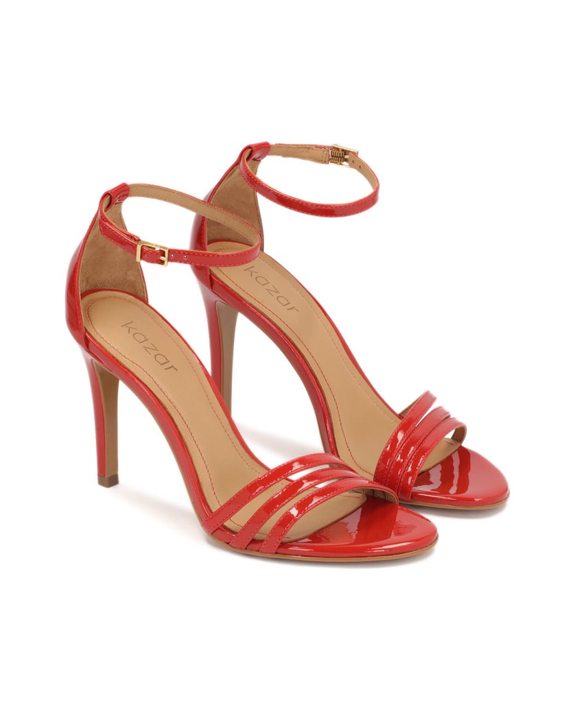 Kazar-Rote-Riemchensandalen-aus-Lackleder-rot