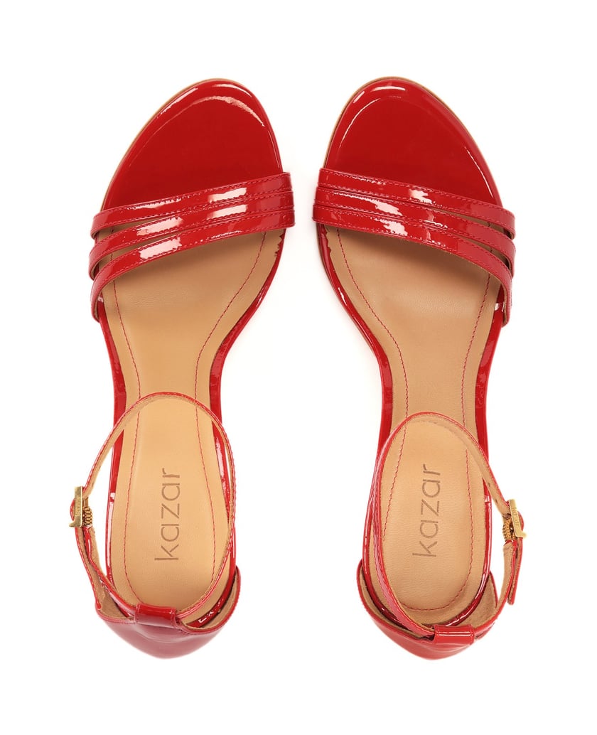 Kazar-Rote-Riemchensandalen-aus-Lackleder-rot