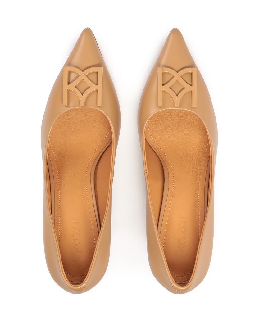 Kazar-Klassische-beigefarbene-Pumps-mit-spitze-beige