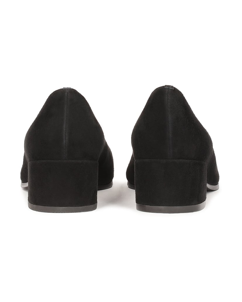 Kazar-Schwarze-niedrighackige-Wildlederpumps-schwarz