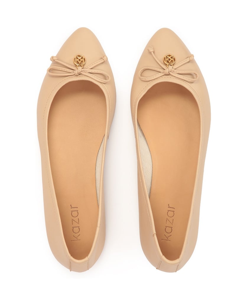 Kazar-Klassische-Ballerinas-mit-verlängerter-N-beige