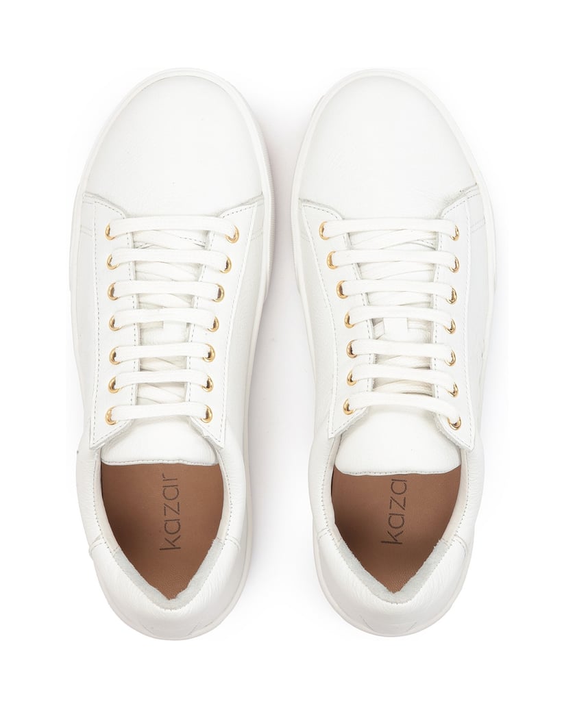 Kazar-Weiße-minimalistische-Leder-Sneakers-weiss