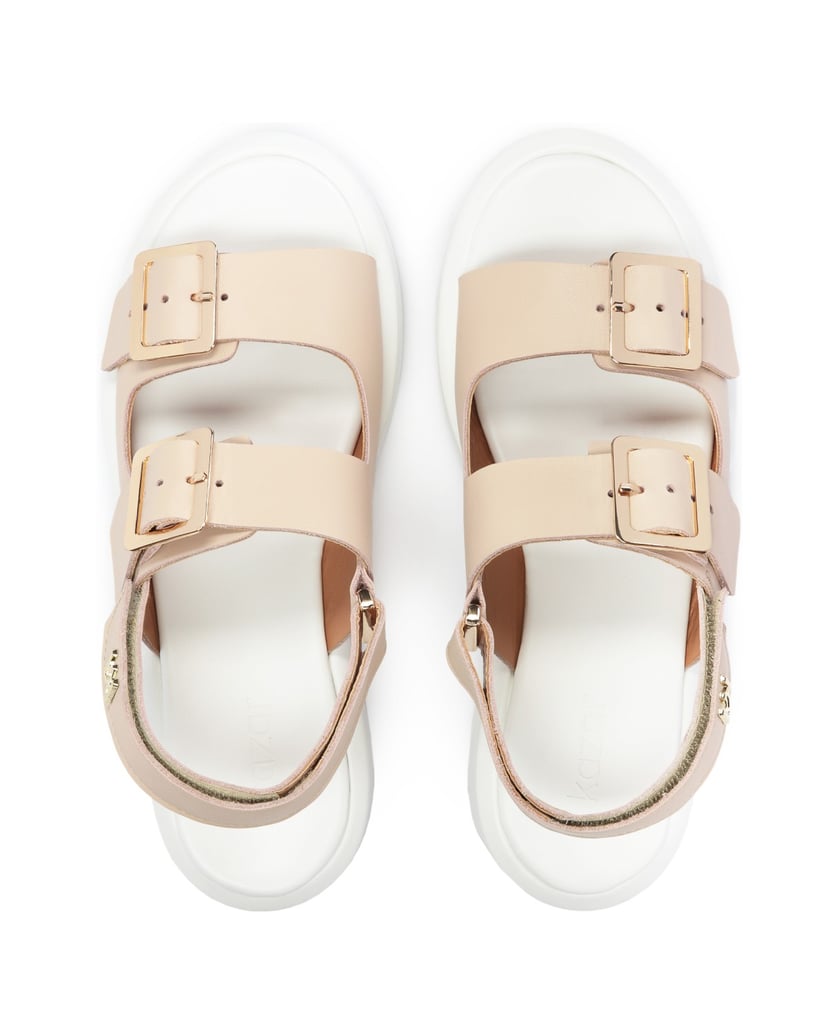 Kazar-Beigefarbene-Ledersandalen-mit-weißer-So