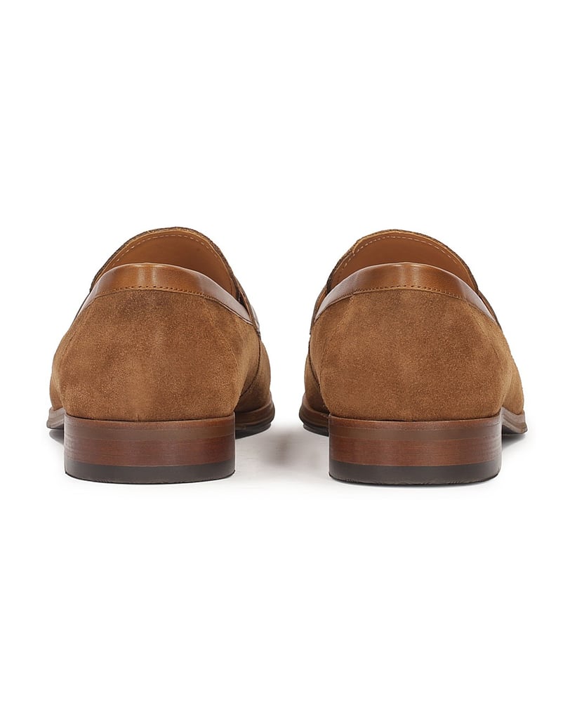 Kazar-Braune-Slipper-aus-Wildleder-mit-Perfora-braun