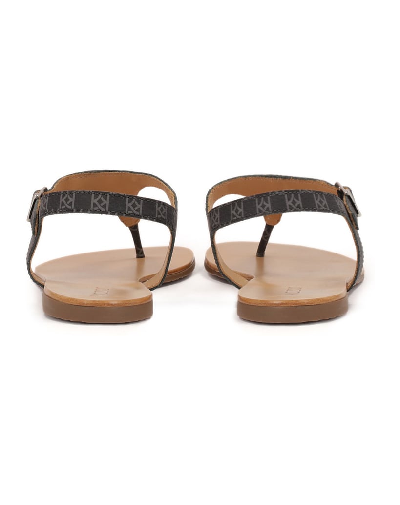 Kazar-Flat-sandals-decorated-with-KAZAR-monograms-čierna