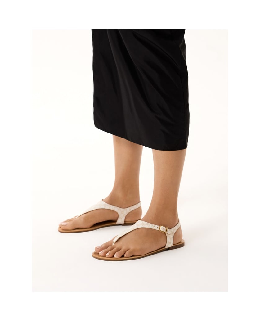 Kazar-Flat-sandals-in-patterned-leather-bílá
