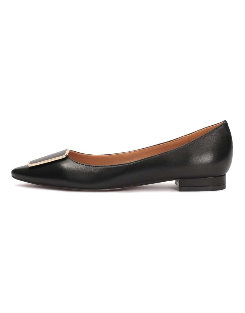 Kazar-Elegante-schwarze-Ballerinas-mit-flachem