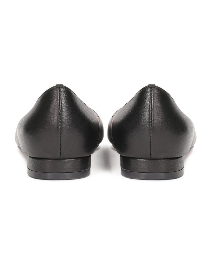 Kazar-Elegante-schwarze-Ballerinas-mit-flachem