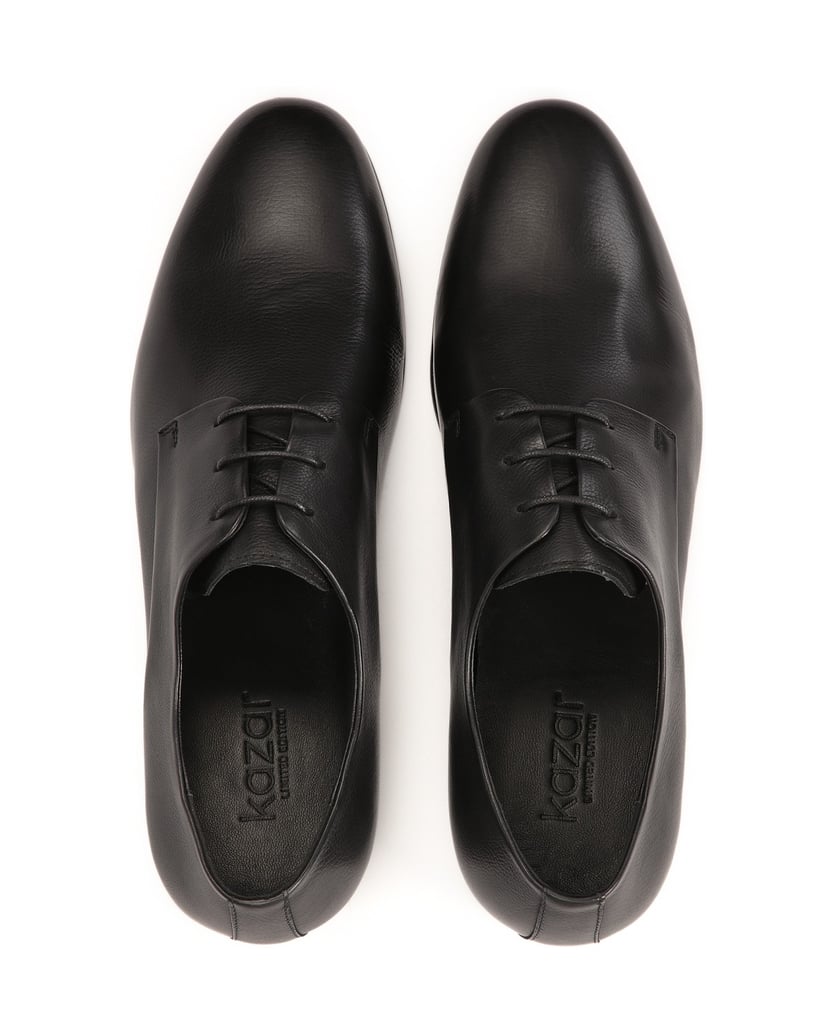 Kazar-Formal-black-shoes-with-leather-sole-čierna