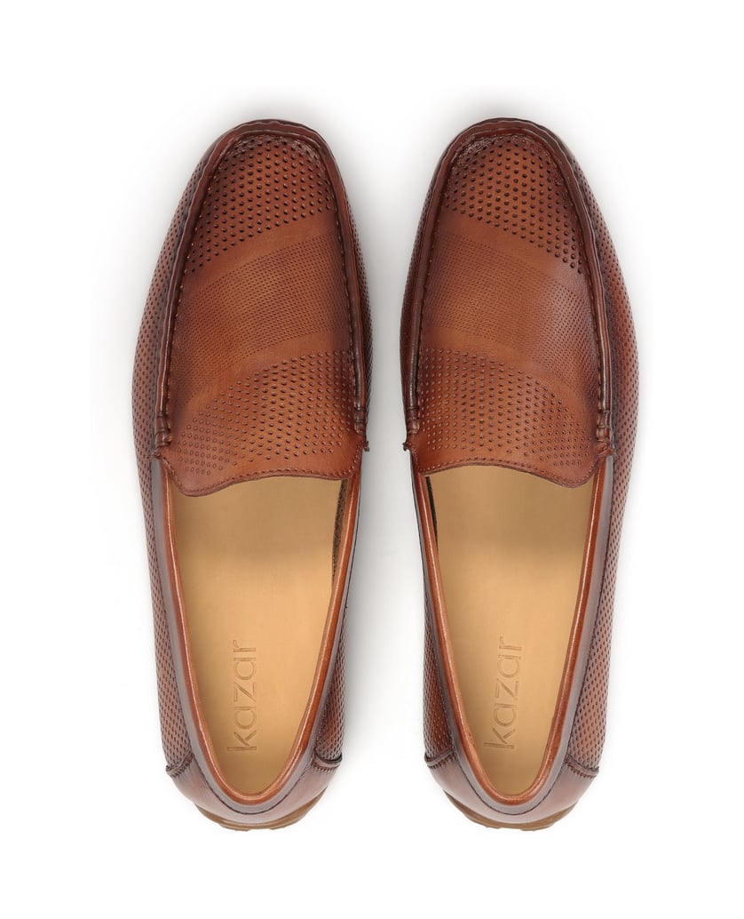 Kazar-Airy-leather-moccasins-with-perforations-ťavia