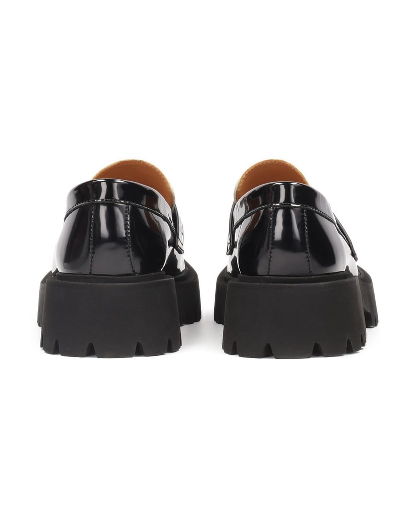 Kazar-Halbschuhe-aus-Leder-in-schwarzer-und-we