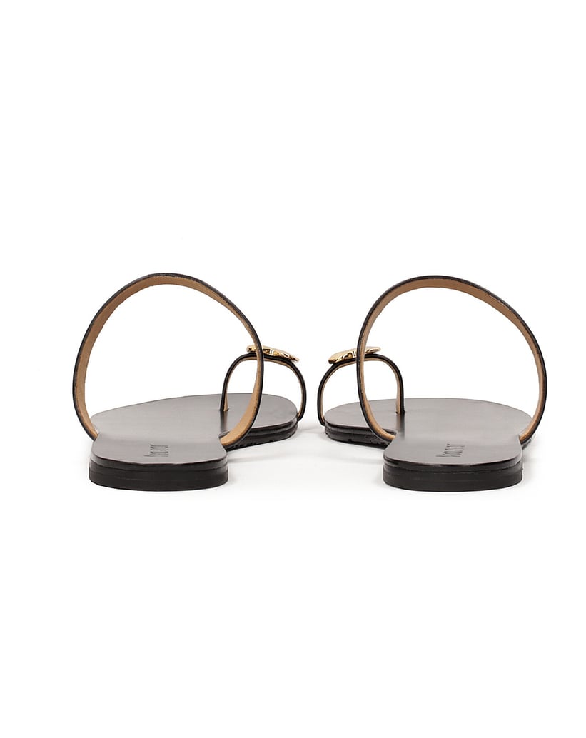 Kazar-Minimalistische-schwarze-Pantoletten-auf-flacher-Sohle-schwarz