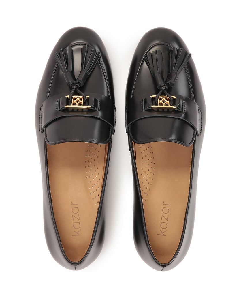Kazar-Flat-slip-on-shoes-with-clogs-černá