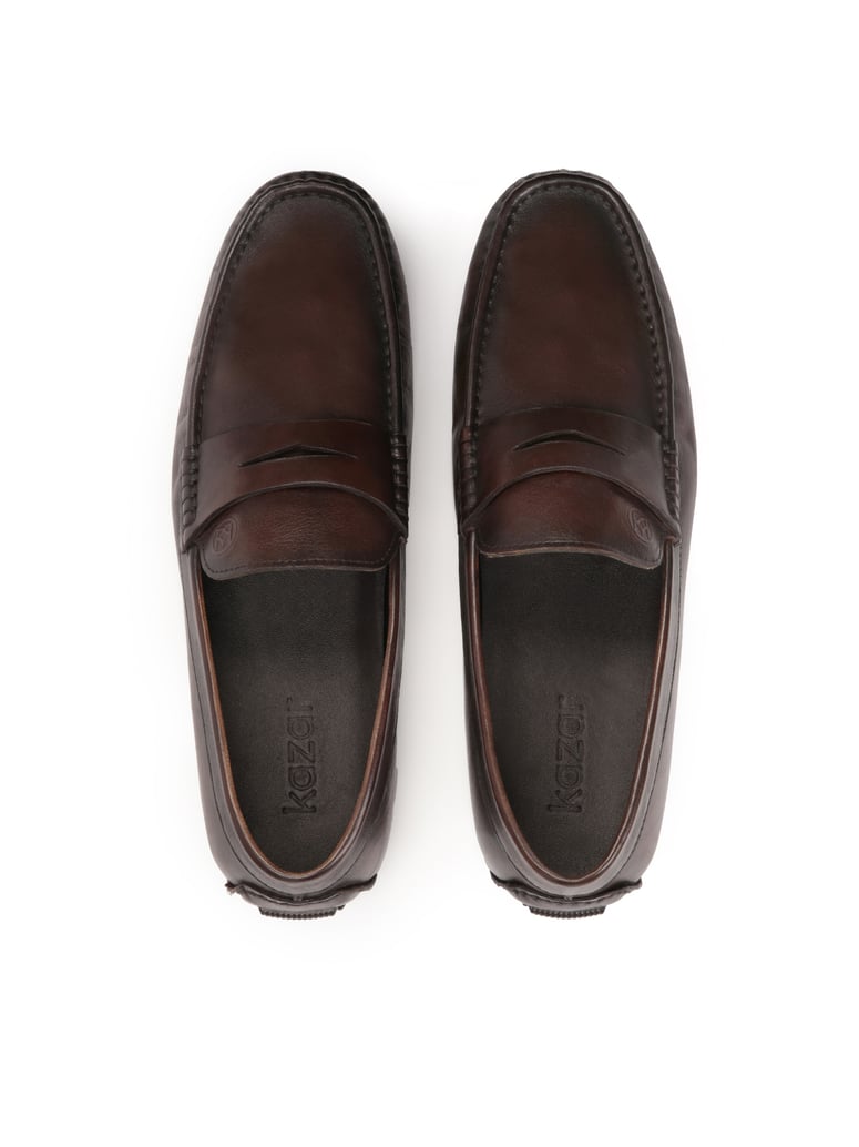 Kazar-Brown-moccasins-with-fine-sole-hnedá