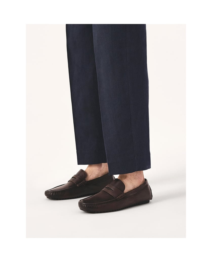 Kazar-Brown-moccasins-with-fine-sole-hnedá