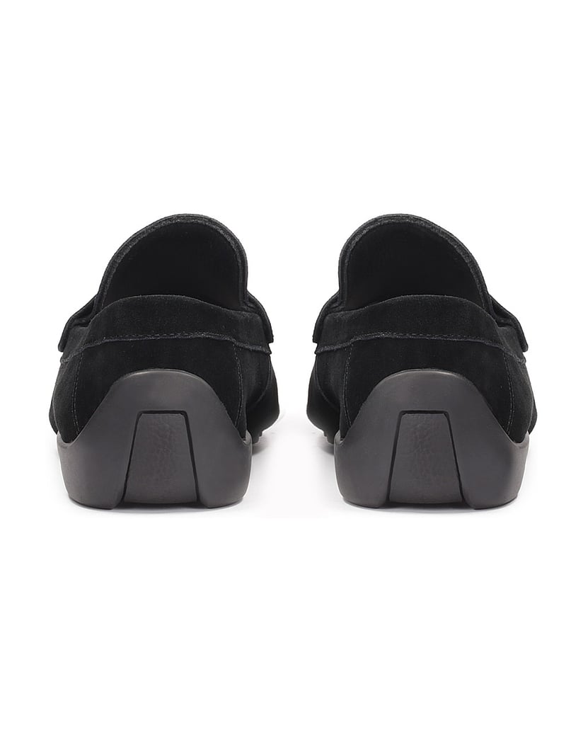 Kazar-Schwarze-Mokassins-aus-Wildleder-mit-mar