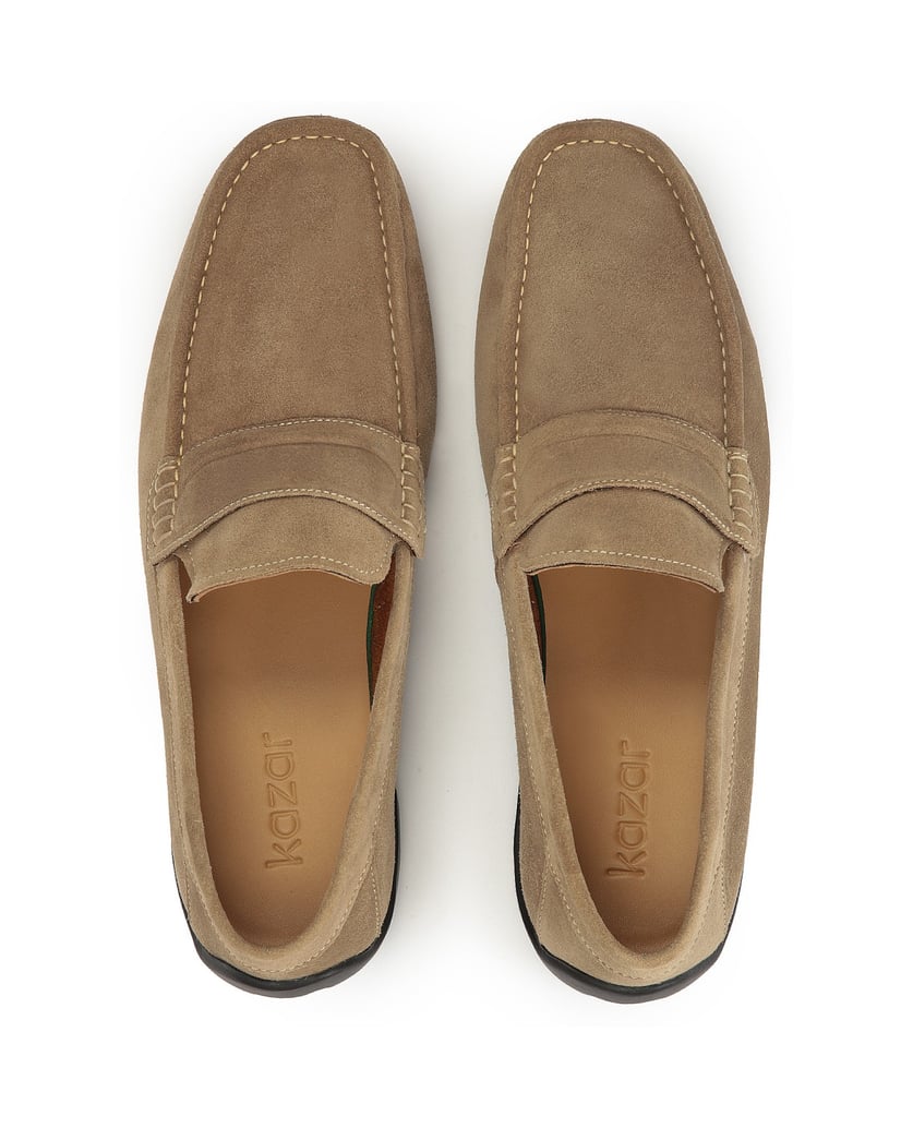 Kazar-Braune-Wildleder-Mokassins-mit-dicker-So