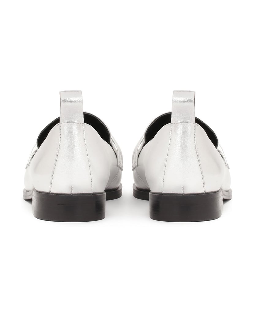 Kazar-Silberne-Slipper-mit-quadratischen-Zehen-silber