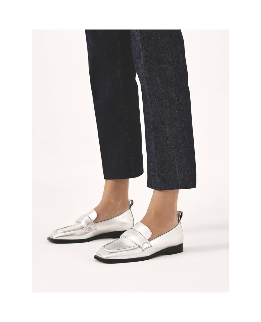 Kazar-Silberne-Slipper-mit-quadratischen-Zehen-silber