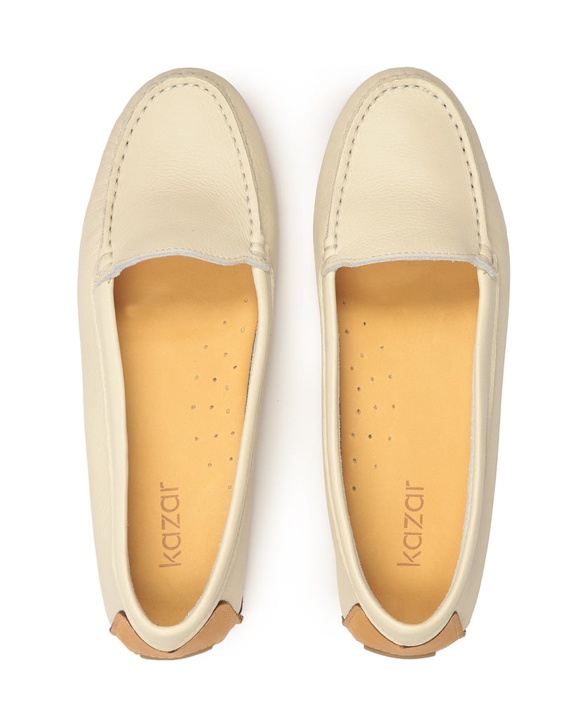 Kazar-Leather-moccasins-with-contrasting-insert-on-the-heel-bílá