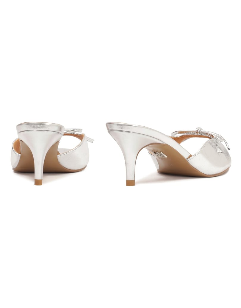 Kazar-Silver-mules-with-bow-and-mid-heel-strieborná
