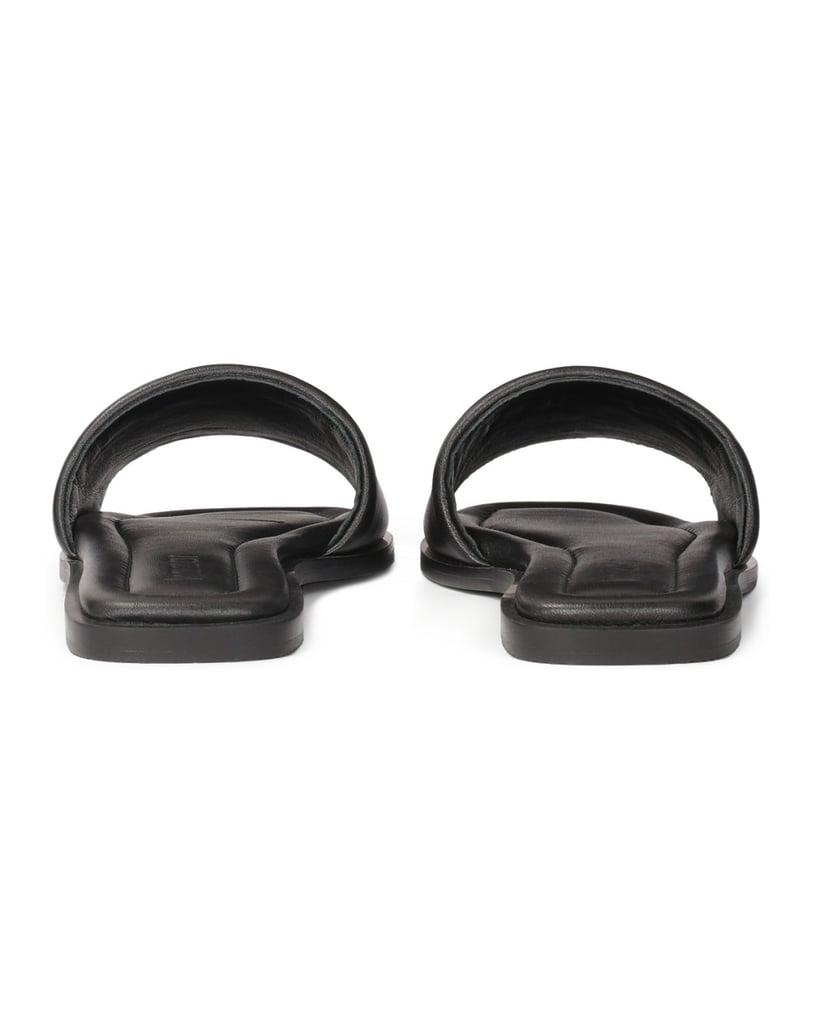 Kazar-Schwarze-Pantoletten-auf-flacher-Sohle-schwarz