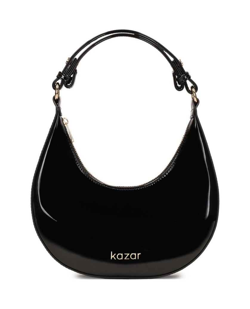 Kazar-Kleine-Handtasche-aus-Lackleder-in-Form