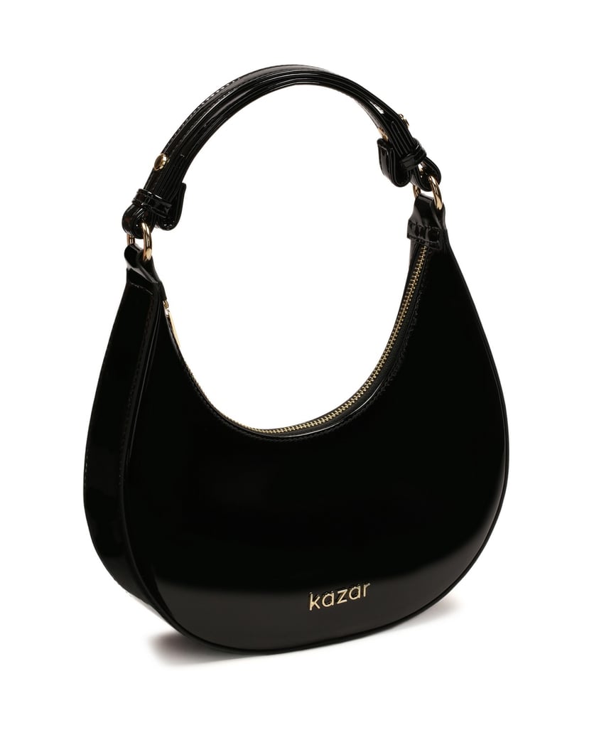 Kazar-Kleine-Handtasche-aus-Lackleder-in-Form