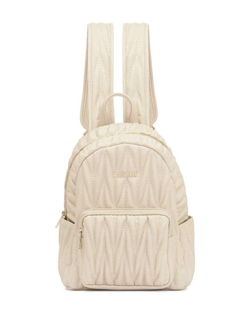 Kazar-Quilted-leather-backpack-bílá