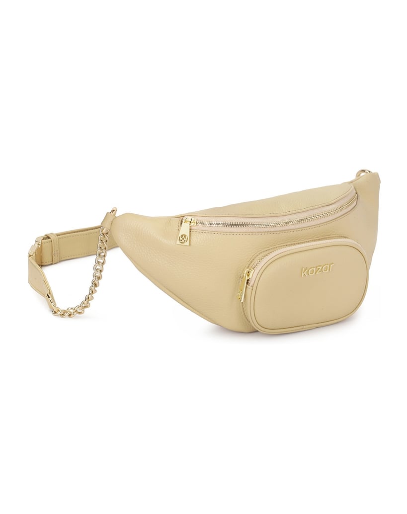 Kazar-Beige-Hüfttasche-mit-verstellbarem-Rieme