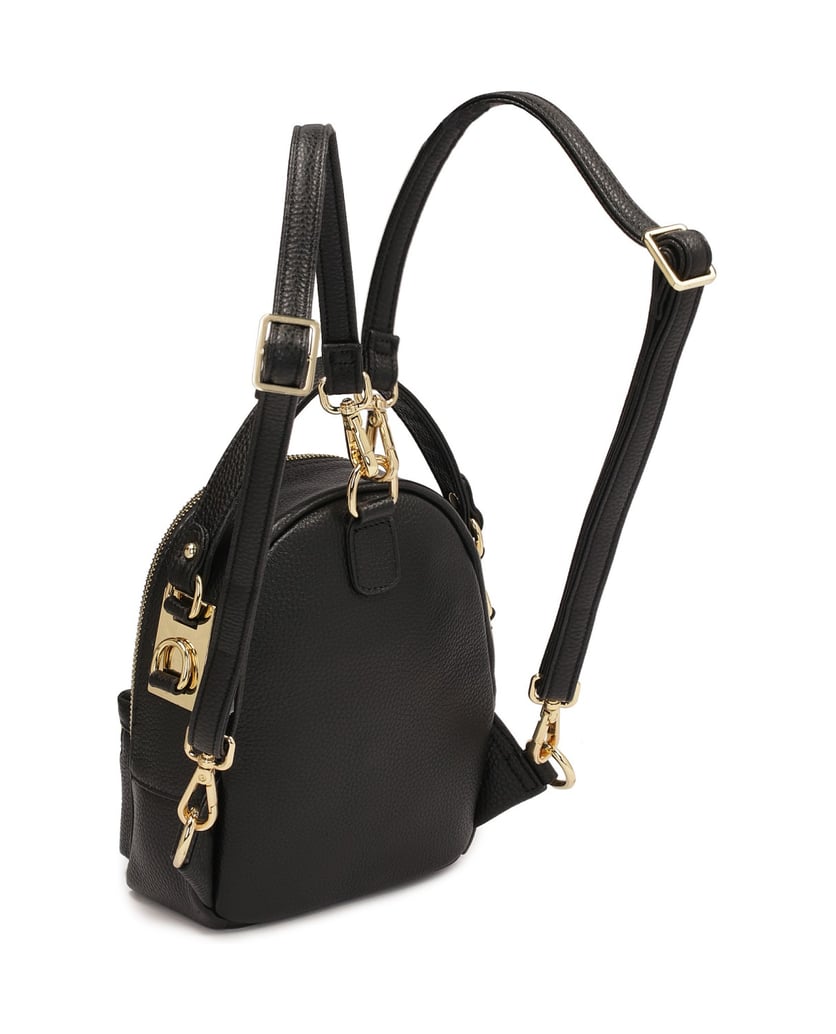 Kazar-Kleiner-schwarzer-Rucksack-2in1-schwarz